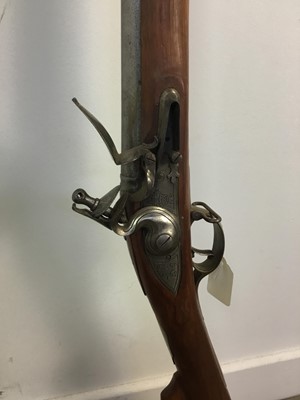 Lot 70 - A REPRODUCTION GRICE FLINTLOCK MUSKET