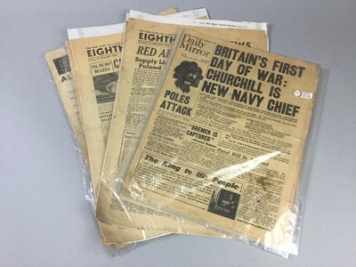 Lot 77 - A SELECTION OF EARLY 20TH CENTURY NEWSPAPERS