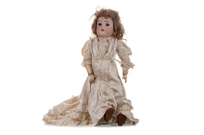 Lot 1132 - A SIMON & HALBIG BISQUE HEADED GIRL DOLL