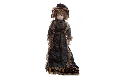 Lot 1140 - A 19TH CENTURY ENGLISH WAX DOLL