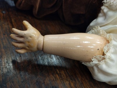 Lot 1141 - A WILLIAM GOEBEL BISQUE HEADED BOY DOLL