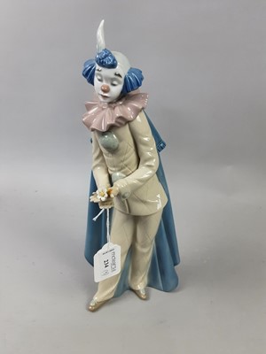 Lot 234 - A GROUP OF NINE NAO FIGURES OF A CLOWNS