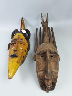 Lot 239 - A LOT OF TWO WEST-AFRICAN MASKS