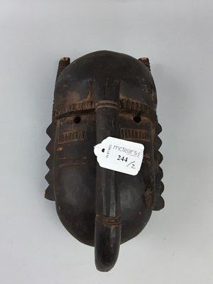 Lot 244 - A LOT OF TWO WEST-AFRICAN MASKS