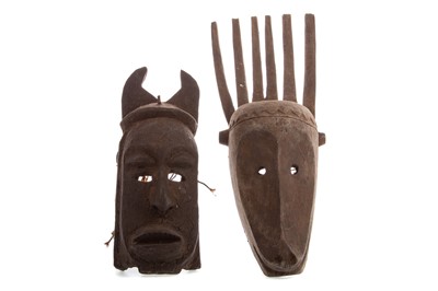 Lot 153 - TWO WEST-AFRICAN TRIBAL MASKS