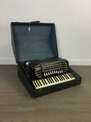 Lot 310A - AN EXCELSIOR PIANO AND BUTTON CONCERT ACCORDIAN