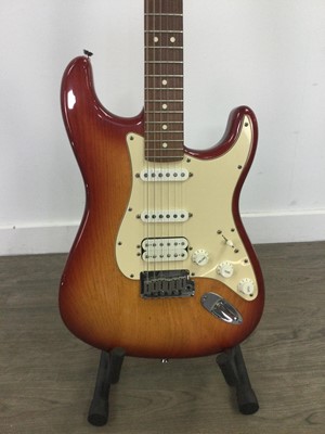 Lot 625 - A FENDER STRATOCASTER ELECTRIC GUITAR