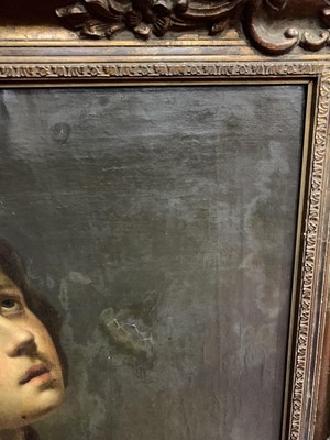 Lot 360 - AN OIL PORTRAIT AFTER CARLO DOLCI