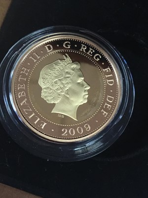 Lot 3 - THE 2009 ROBERT BURNS GOLD PROOF TWO POUND COIN