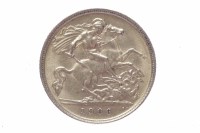 Lot 202 - GOLD HALF SOVEREIGN DATED 1906