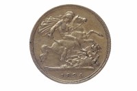 Lot 210 - GOLD HALF SOVEREIGN DATED 1894