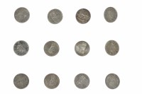 Lot 221 - TWENTY FOUR CANADA SILVER DOLLARS comprising...