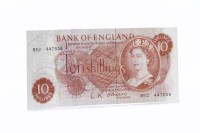 Lot 228 - BANK OF ENGLAND FIVE POUNDS £5 NOTE DATED 6TH...