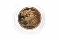 Lot 231 - TWO GOLD PROOF HALF SOVEREIGNS DATED 1980 both...