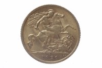 Lot 239 - GOLD HALF SOVEREIGN DATED 1926