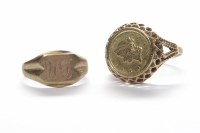 Lot 243 - GOLD $1 ONE DOLLAR COIN DATED 1853 in a nine...