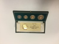 Lot 262 - ROYAL MINT 1980 UK GOLD PROOF SET with £5 five...