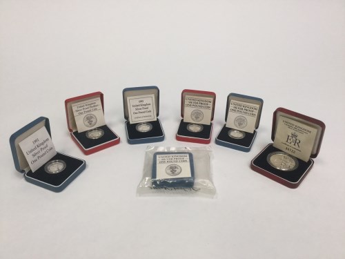 Lot 265 - SEVEN ROYAL MINT SILVER PROOF COINS comprising...