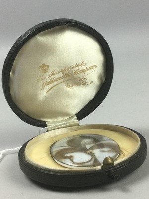 Lot 128 - A 19TH CENTURY PORTRAIT MINIATURE BACK
