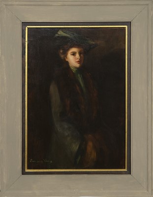Lot 366 - BROWN AND GREEN, AN OIL BY EMMA VAUX