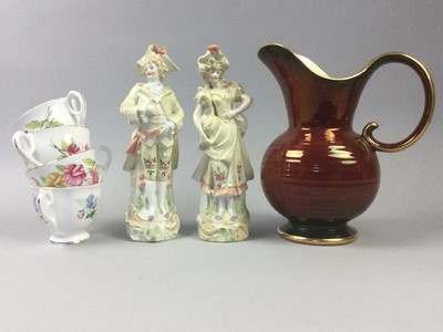 Lot 38 - A TUSCAN PART TEA SERVICE AND OTHER CERAMICS