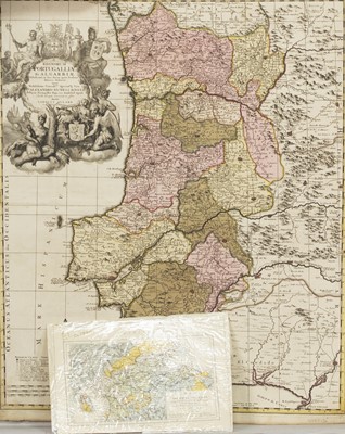 Lot 160 - EIGHT LATE 17TH /EARLY 18TH CENTURY AND LATER MAPS