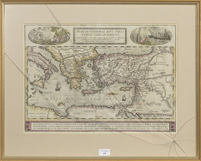 Lot 170 - A LATE 16TH CENTURY MAP AFTER A. ORTELLIUS