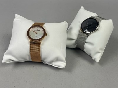 Lot 110 - TWO LADY'S SKAGEN WRIST WATCHES