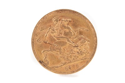 Lot 14 - A VICTORIA GOLD SOVEREIGN DATED 1891