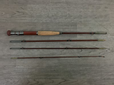 Lot 1652 - A GREENHEART SMUGGLING ROD