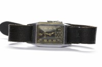 Lot 159 - GENTLEMAN'S ART DECO BUREN MANUAL WIND WRIST...