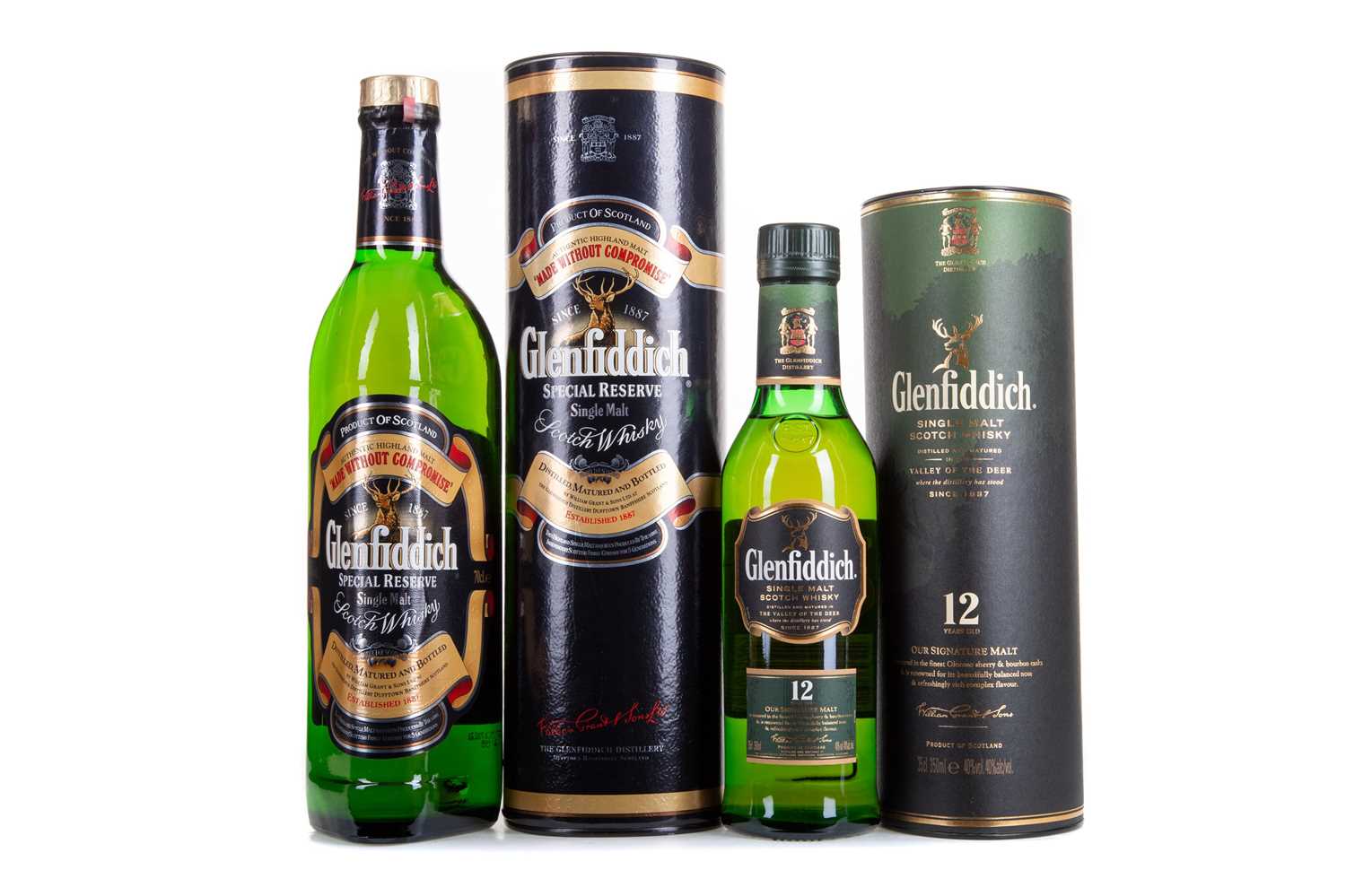 Lot 88 - GLENFIDDICH SPECIAL RESERVE AND GLENFIDDICH 12 YEAR OLD 35CL