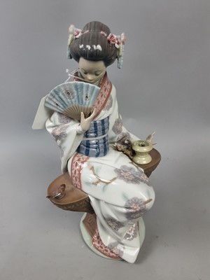 Lot 362 - A GROUP OF LLADRO GEISHA FIGURES
