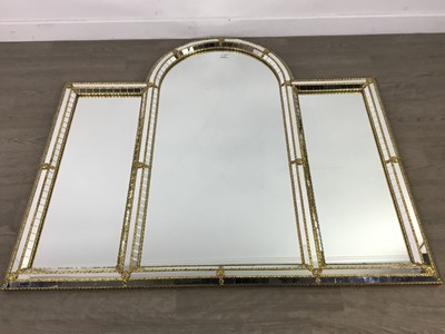 Lot 351 - A MODERN WALL MIRROR