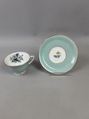 Lot 412 - A ROYAL WORCESTER 'WOODLAND' PATTERN PART TEA SERVICE