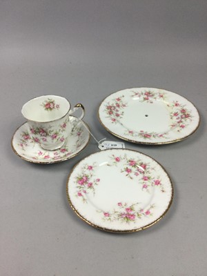 Lot 414 - A PARAGON 'VICTORIANA ROSE' PATTERN PART TEA SERVICE AND ANOTHER