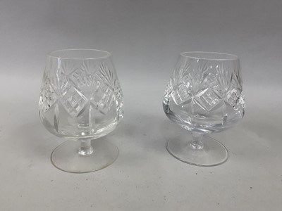 Lot 379 - A LOT OF VARIOUS CRYSTAL DRINKING GLASSES