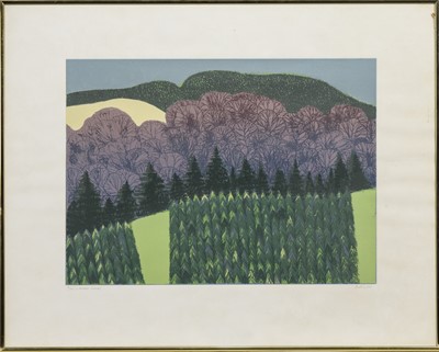 Lot 65 - LENNOX WOODS, A SIGNED LIMITED EDITION SCREENPRINT BY BET LOW