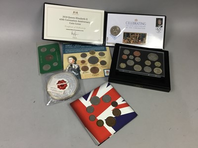 Lot 461 - A BOX OF COIN COVERS AND COIN SETS
