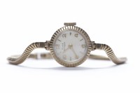 Lot 194 - LADY'S GIRARD PERREGAUX NINE CARAT GOLD MANUAL...