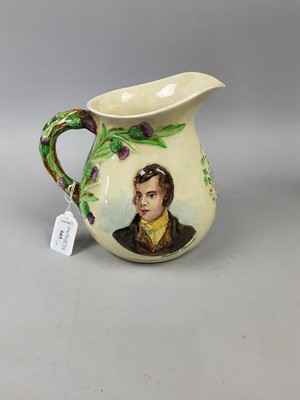 Lot 505 - A CROWN DEVON JUG, CARLTON WARE CERAMICS AND OTHER CERAMICS