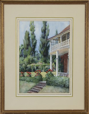 Lot 337 - COUNTRY HOUSE, A WATERCOLOUR BY PATRICK WILLIAM ADAM