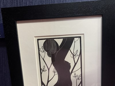 Lot 360 - EVE, A WOODCUT BY ERIC GILL