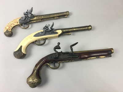Lot 60 - A COLLECTION OF SIX DECORATIVE REPRODUCTION MUSKETS