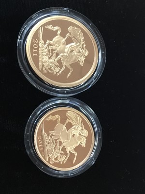 Lot 28 - THE 2011 GOLD PROOF FIVE COIN COLLECTION
