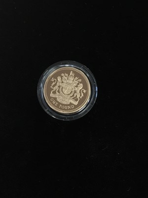 Lot 29 - THE ELIZABETH II GOLD PROOF ONE POUND COIN DATED 2008