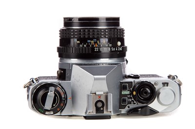 Lot 439 - A PENTAX ME SUPER FILM CAMERA WITH PENTAX 50MM LENS