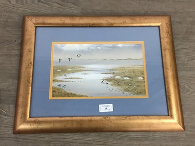 Lot 8 - TWO WATERCOLOURS BY S. F. ALLAN  AND A FURTHER PAINTING