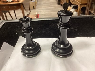 Lot 1000 - AN EARLY 20TH CENTURY JACQUES 'STAUNTON' PATTERN CHESS SET