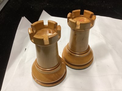 Lot 1000 - AN EARLY 20TH CENTURY JACQUES 'STAUNTON' PATTERN CHESS SET